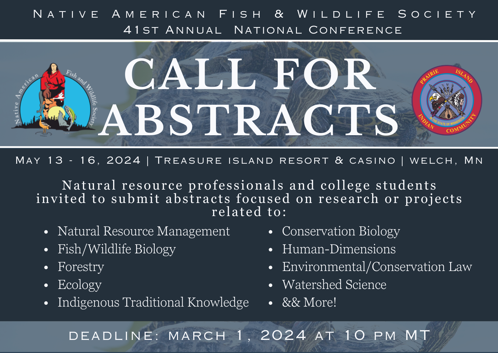 2024 Annual National Conference Native American Fish And Wildlife Society   2024 Natl Conference Call For Abstracts 