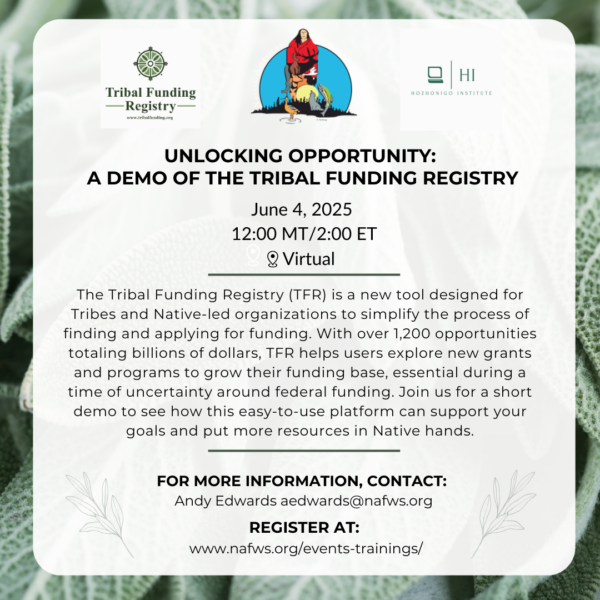 Unlocking Opportunity: A Demo of the Tribal Funding Registry